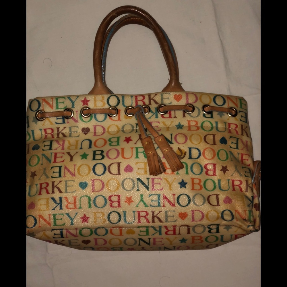 SOLD...Dooney & Bourke vintage signature pattern